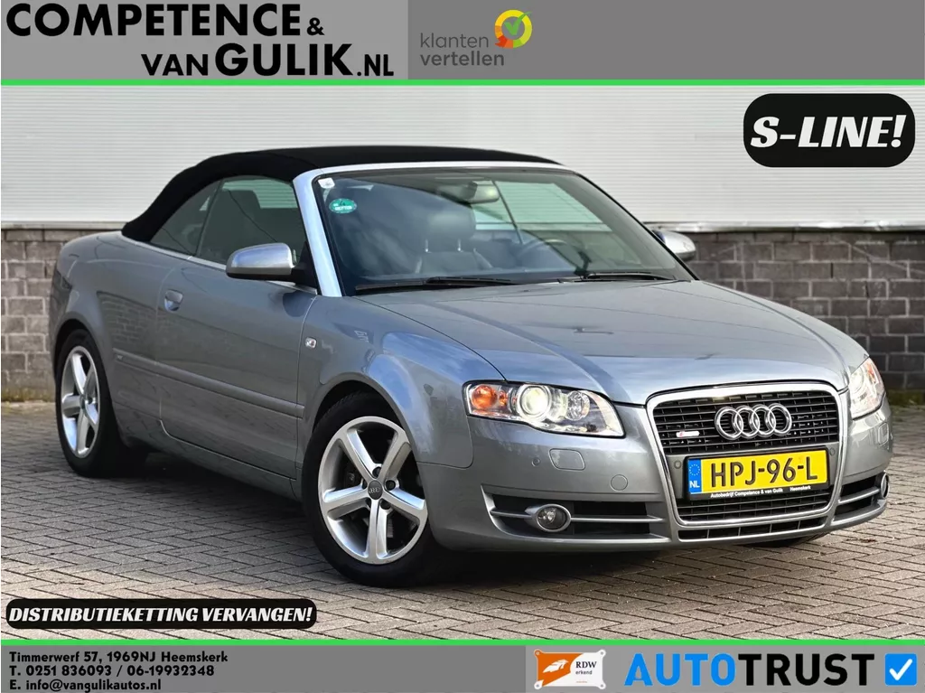 Audi A4 Cabriolet 2.0 TFSI | S-Line | Carplay | Cruise control | PDC | Stoelverwarming |