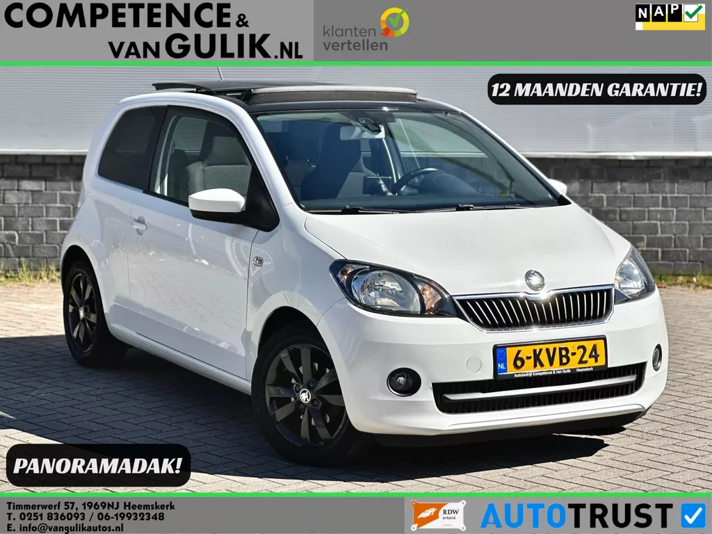 Skoda Citigo 1.0 Greentech Elegance | Pano | Cruise | Stoelverw. | Airco |